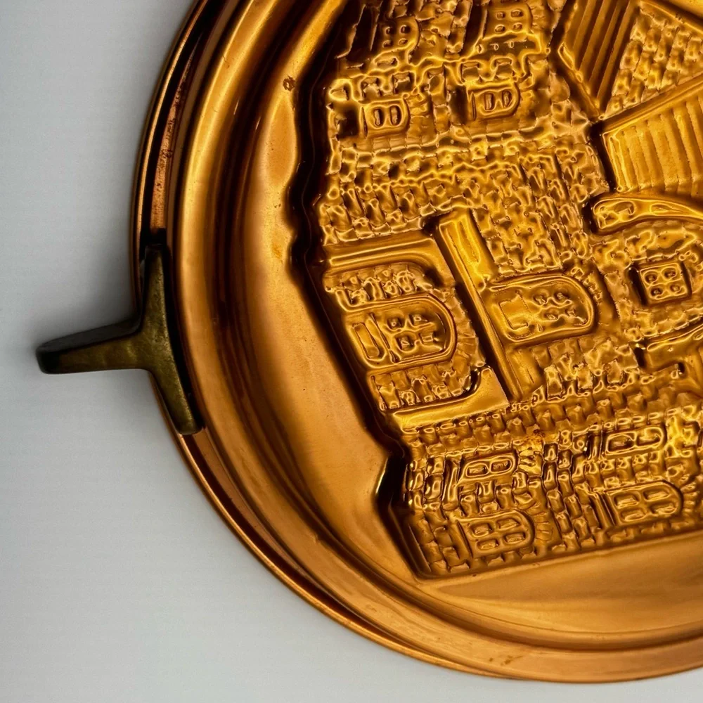 Vintage Copper & Brass Victorian House Wall Hanging Hidden Key Holder - Picture 4 of 13